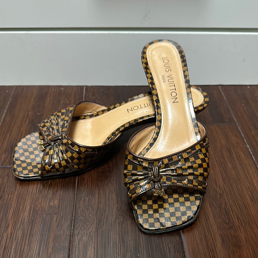 Authentic Louis Vuitton Low Heel Mules
